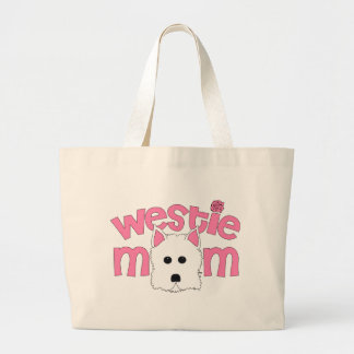 Westie Mom Large Tote Bag