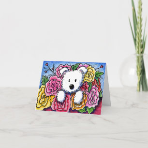 Westie Mom’s Day Bouquet Card