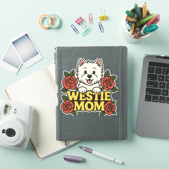 Westie Mom Sticker (iPad Cover)