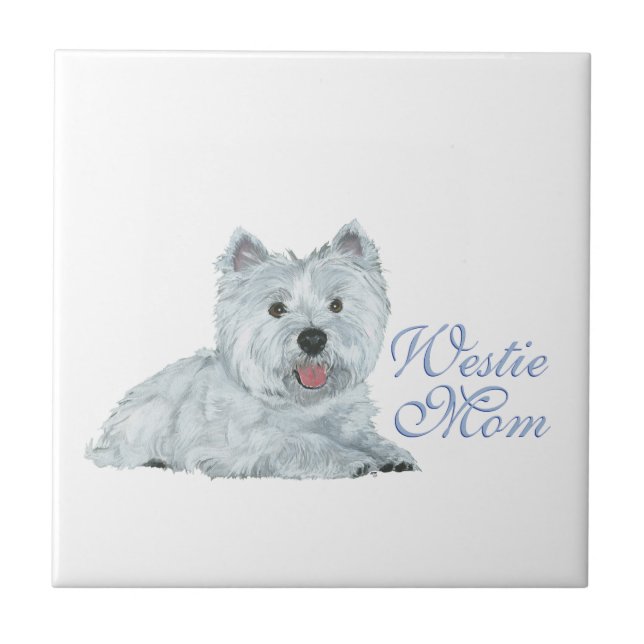 Westie Mom Tile (Front)