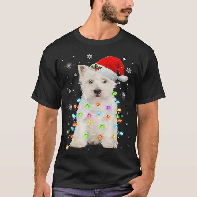 Westie Mom West Highland White Terrier Dog Lovers  T-Shirt (Front)
