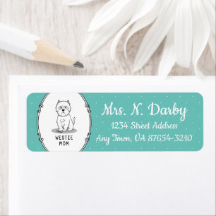 Westie Mom - West Highland White Terrier Dog Mom Label
