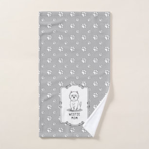 Westie Mom - West Highland White Terrier Mom Bath Towel Set