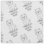 Westie Mom - West Highland White Terrier Mom Fabric