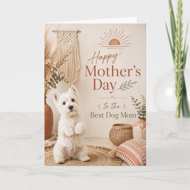 Westie Mother's Day Card (Front)