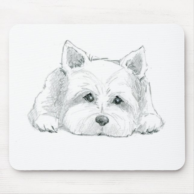 Westie mouse pad (Front)
