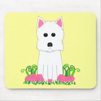 Westie Mouse Pad by totallypainted at Zazzle