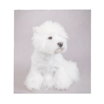 Westie Notepad by petsArt at Zazzle