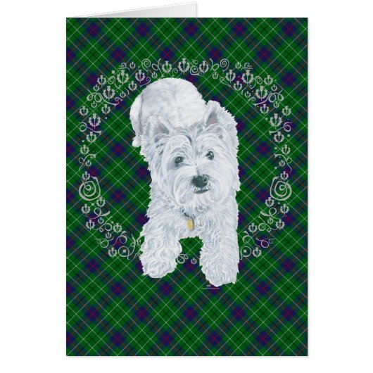 Westie on Tartan (Front)
