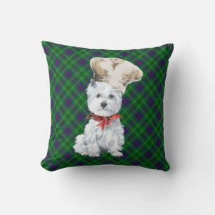 Westie on Tartan PILLOW