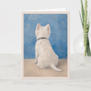Westie Pet Sympathy Card Some Angels Choose Fur