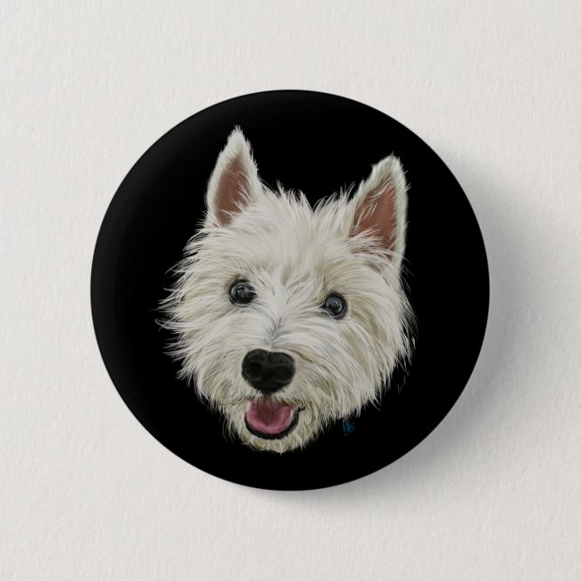 Westie Pinback Button (Front)