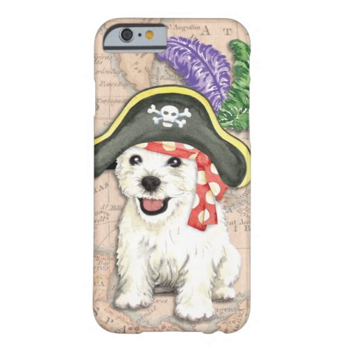 Westie Pirate Barely There iPhone 6 Case
