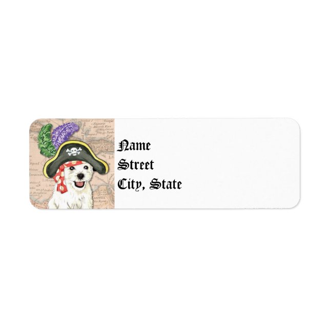 Westie Pirate Label (Front)
