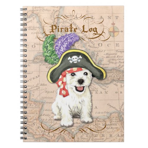 Westie Pirate Notebook