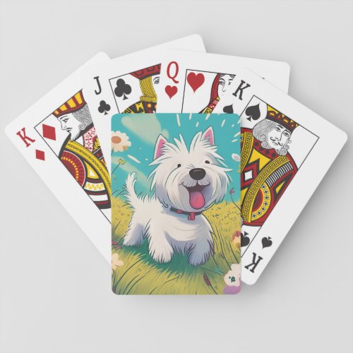 Westie playing cards