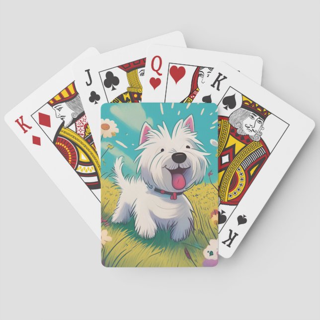 Westie playing cards (Back)