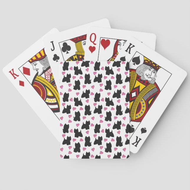 Westie playing cards (Back)
