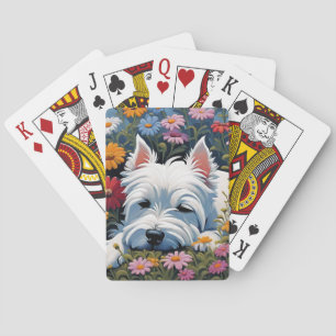 Westie playing cards
