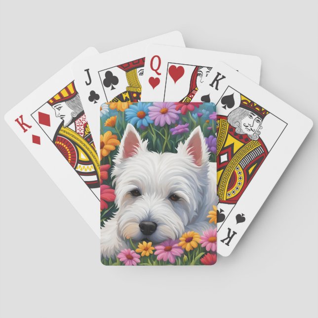 Westie playing cards (Back)