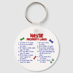 WESTIE Property Laws 2 Keychain
