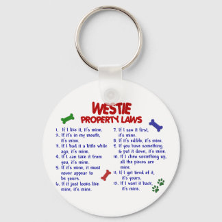 WESTIE Property Laws 2 Keychain