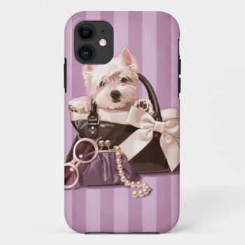 Westie Puppy Iphone 11 Case by MarylineCazenave at Zazzle
