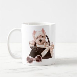 Westie puppy in Handbag Coffee Mug