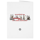 Westie Puppy Love In An Envelope - New Version (Back)