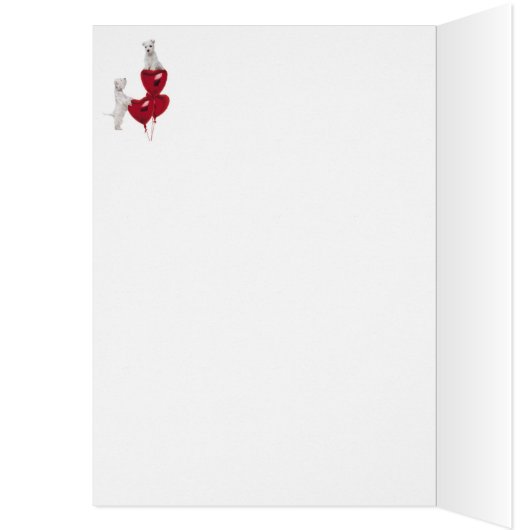 Westie Puppy Love In An Envelope - New Version (Inside (Left))