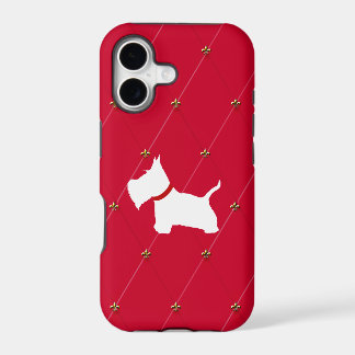 Westie Red Diamonds iPhone 17 Case