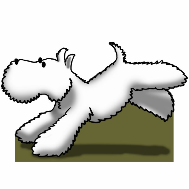 Westie Run Photo Sculpture (Front)