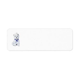 Westie Sailor Return Address Label