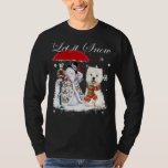 Westie Santa Dog Christmas Snowman Xmas Pajama T-Shirt<br><div class="desc">Westie Santa Dog Christmas Snowman Xmas Pajama</div>