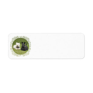 Westie & Scottie Green Grass Label