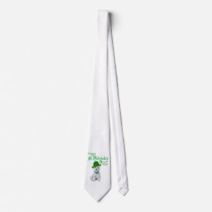 Westie St Patricks Day Tie