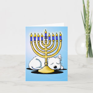 Westie Terrier Hanukkah Card