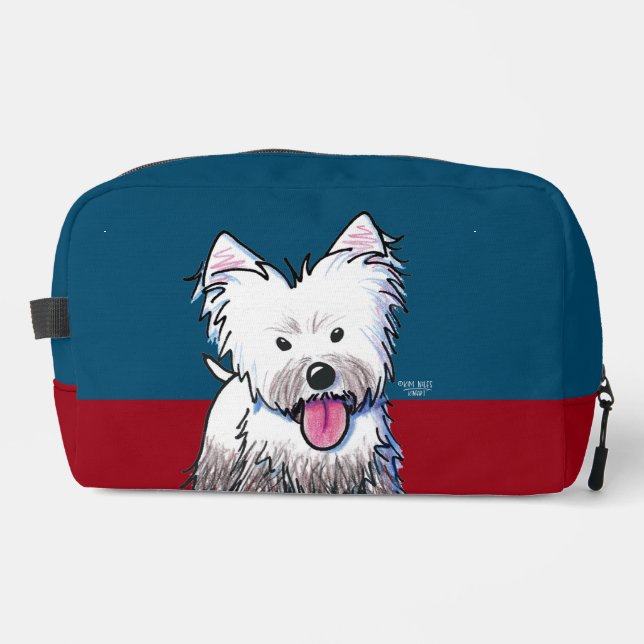 Westie Terrier KiniArt Dopp Kit (Front)