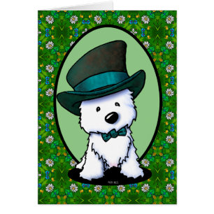 Westie terrier Saint Paddy’s Day Cards