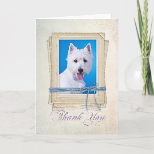 Westie Thank You Card