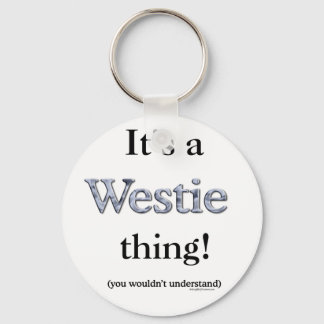 Westie Thing Keychain