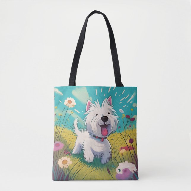 Westie Tote Bag  (Front)