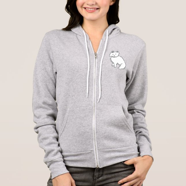 Westie Track Jacket Hoodie (Front)