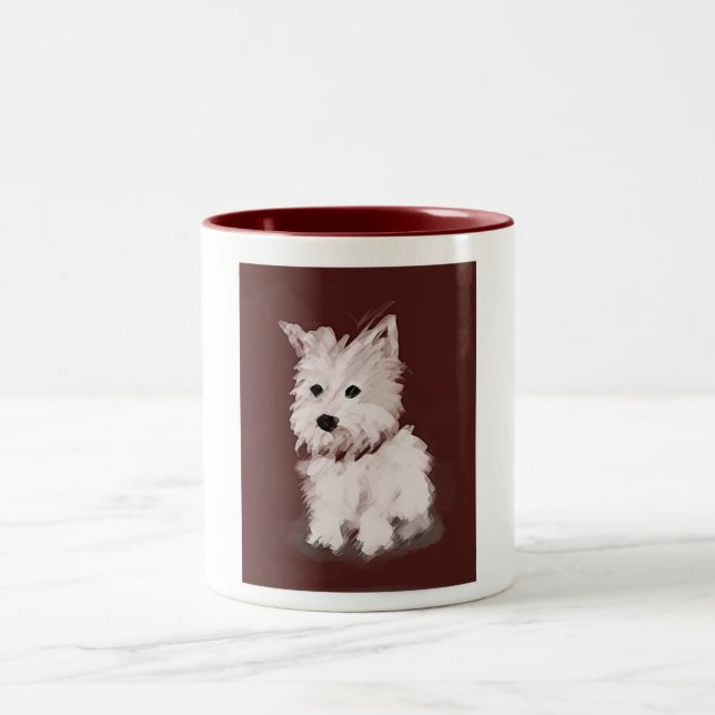Westie Two-Tone Coffee Mug (Center)