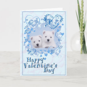 Westie Valentine card