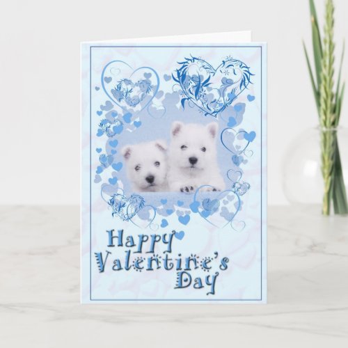 Westie Valentine card