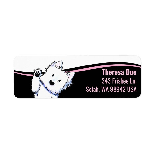 Westie Wave Address Label (Front)