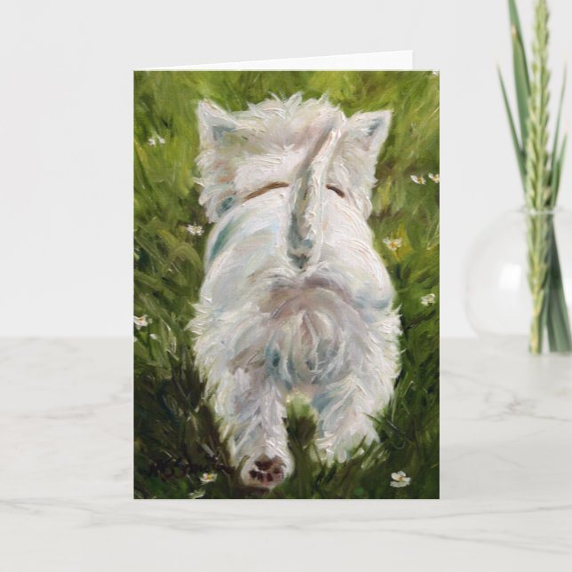 Westie West Highland Terrier Card (Front)