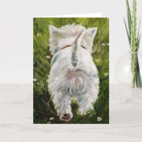 Westie West Highland Terrier Card