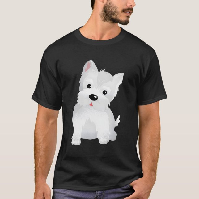 Westie West Highland Terrier Mama Dogs Gift T-Shirt (Front)